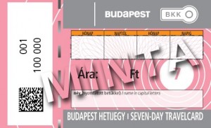 Βουδαπέστη Μετρό Εβδομαδιαίο εισιτήριο