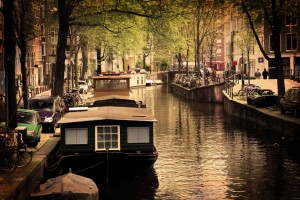 Άμστερνταμ, Ολλανδία, Ρομαντικό-κανάλι